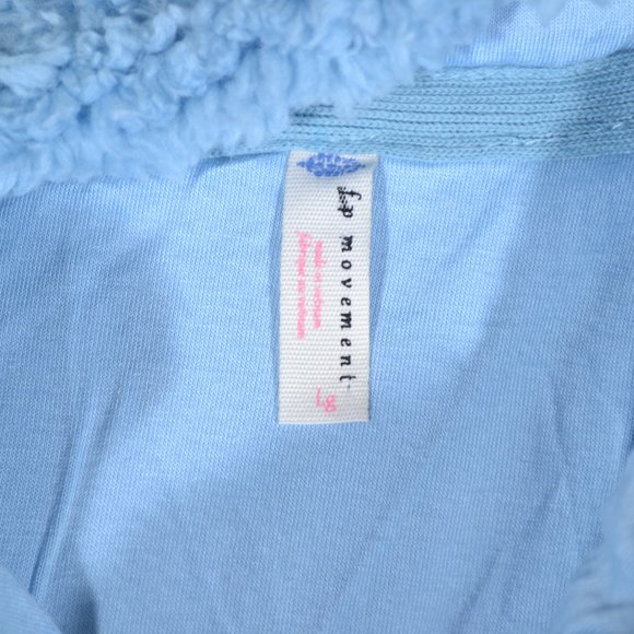 FREE PEOPLE NANTUCKET FLEECE in Light Blue. Cool Breeze NEW - Picture 5 of 10